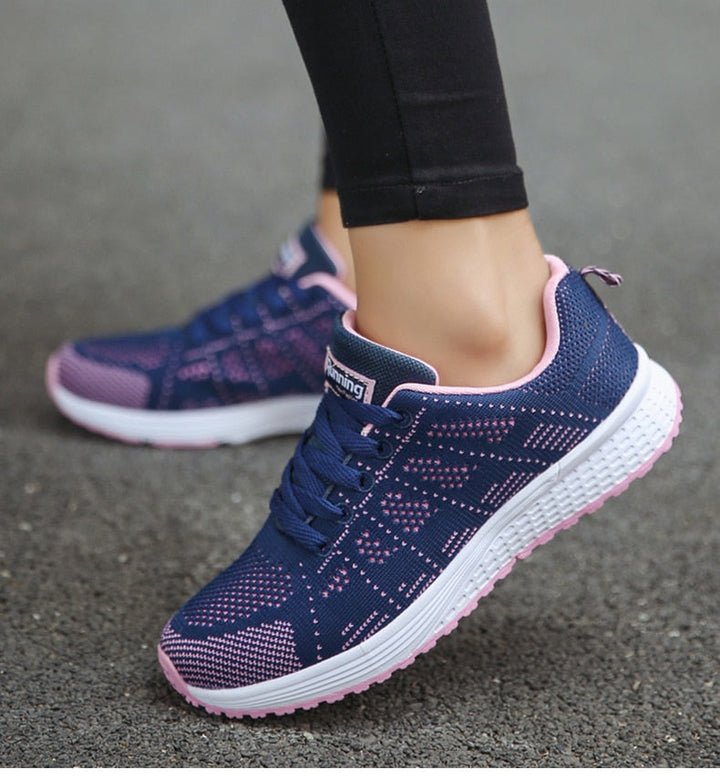 "Ergonomische Damen Sneaker, leicht, atmungsaktiv, mit extra großer Sohle, ideal für Komfort und stilvolle Freizeitlooks."