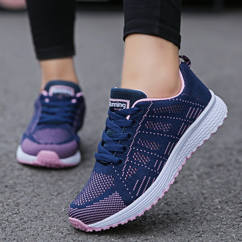 "Ergonomische Damen Sneaker, leicht, atmungsaktiv, mit extra großer Sohle, ideal für Komfort und stilvolle Freizeitlooks."