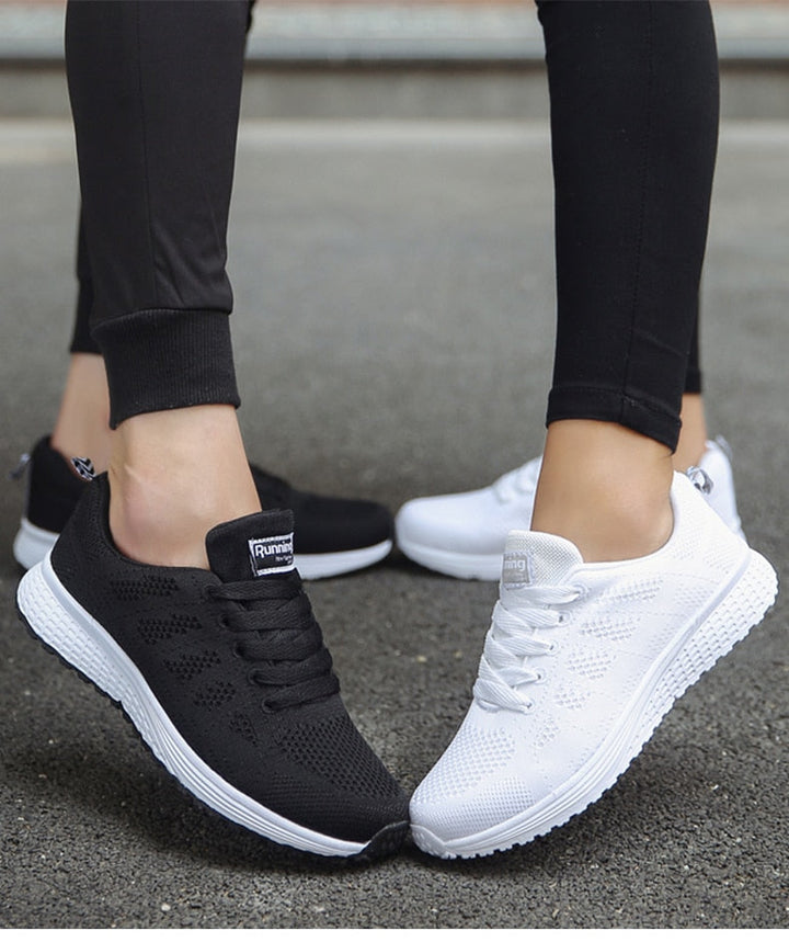 "Ergonomische Damen Sneaker, leicht, atmungsaktiv, mit extra großer Sohle, ideal für Komfort und stilvolle Freizeitlooks."