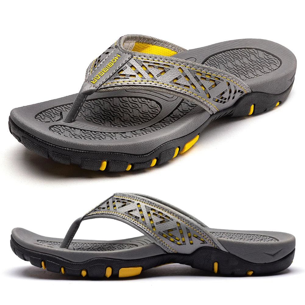 "Ergonomische Herren Slipper, bequem und stützend, verschiedene Farben, ideal für ganztägigen Komfort, atmungsaktiv."