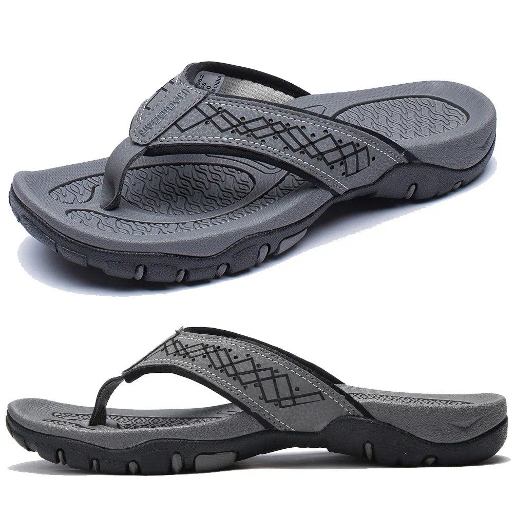 "Ergonomische Herren Slipper, bequem und stützend, verschiedene Farben, ideal für ganztägigen Komfort, atmungsaktiv."