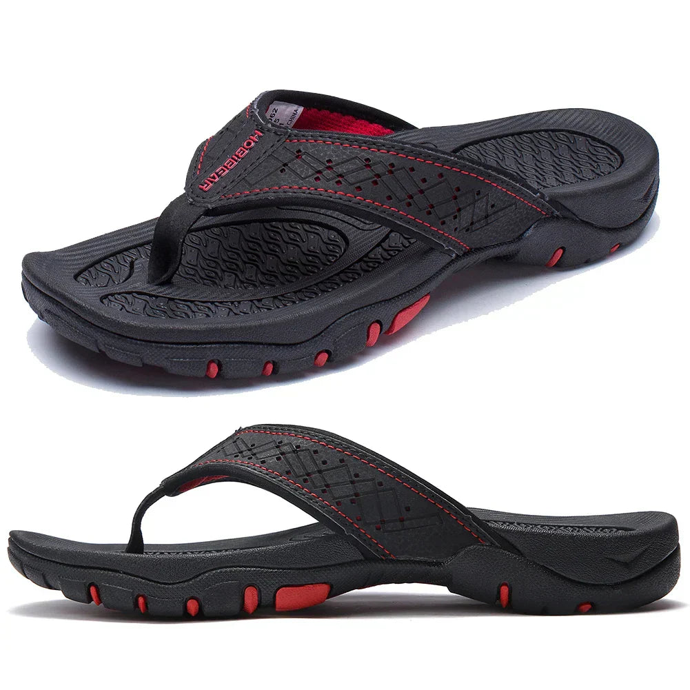 "Ergonomische Herren Slipper, bequem und stützend, verschiedene Farben, ideal für ganztägigen Komfort, atmungsaktiv."