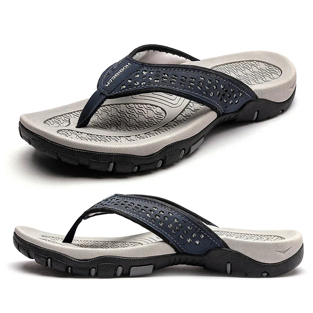 "Ergonomische Herren Slipper, bequem und stützend, verschiedene Farben, ideal für ganztägigen Komfort, atmungsaktiv."