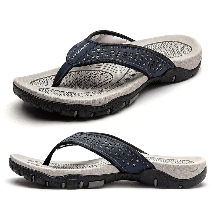 "Ergonomische Herren Slipper, bequem und stützend, verschiedene Farben, ideal für ganztägigen Komfort, atmungsaktiv."