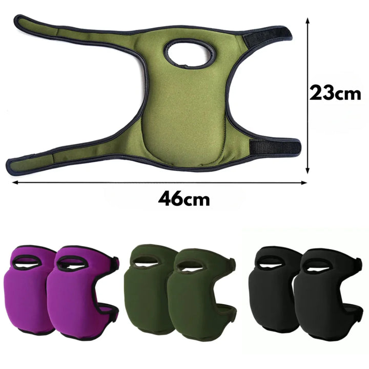 Ergonomische Knieschützer für Gartenarbeit mit extra Polsterung, ergonomischem Design und wasserfester Außenhülle.