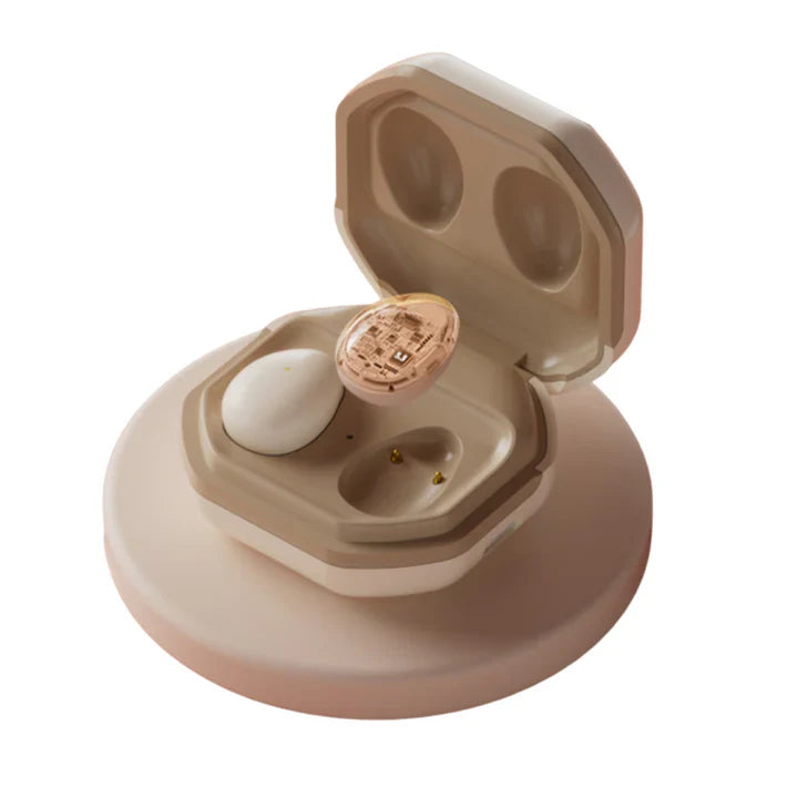 "Ergonomische schallisolierende Schlaf-Ohrstöpsel, blau, mit Ladebox für ruhige Nächte und effektive Lärmreduzierung."