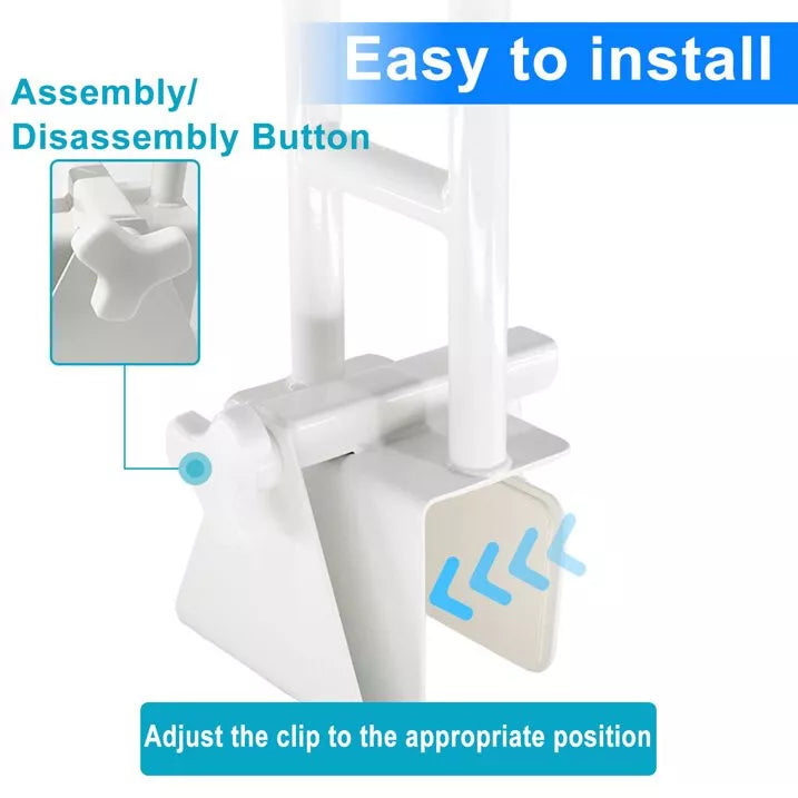 "Ergonomischer Badewannenhaltegriff für Senioren, bietet sicheren Halt im Badezimmer, verhindert Unfälle, einfache Montage."