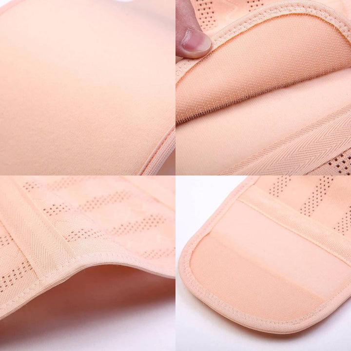"Ergonomischer Schwangerschafts-Stützgürtel in Beige, bietet Rücken- und Bauchunterstützung für werdende Mütter."