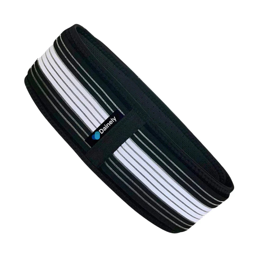 Ergonomischer Stützgürtel, schwarz-grau, für Rücken- und Beckenunterstützung, mit verstellbarer Passform und atmungsaktivem M