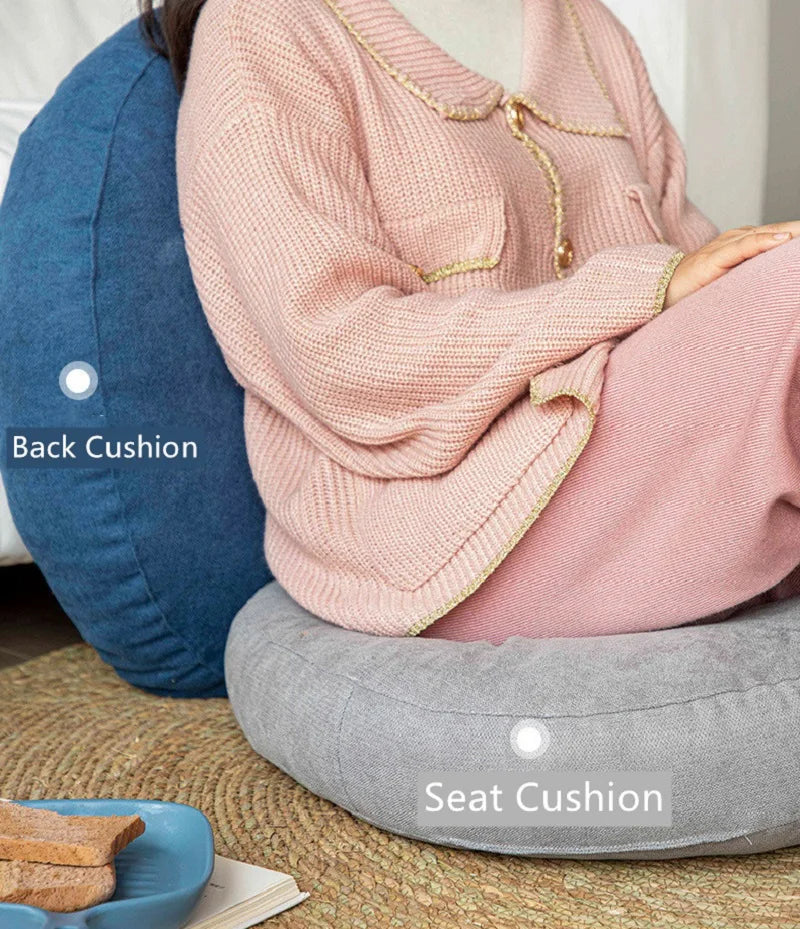 "Ergonomisches rundes Meditationskissen für Yoga, in verschiedenen Farben, perfekte Ergänzung für entspannte Übungen"