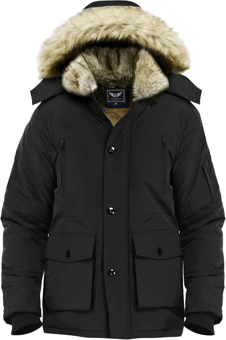 Herren Winterjacke mit Kapuze - Wärme & Stil