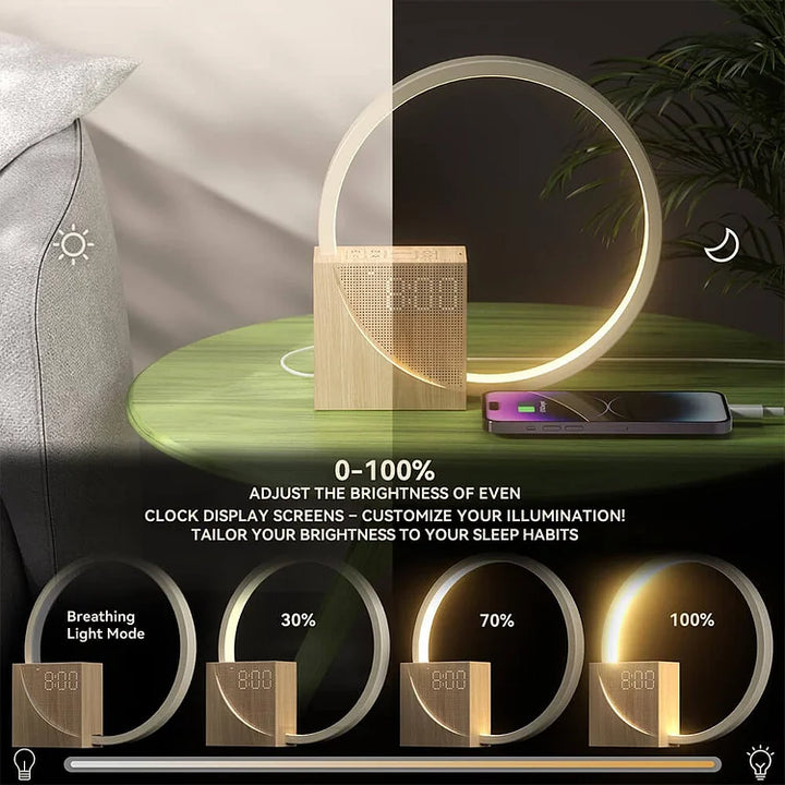 Touch Control Nachttischlampe mit Weckerfunktion
