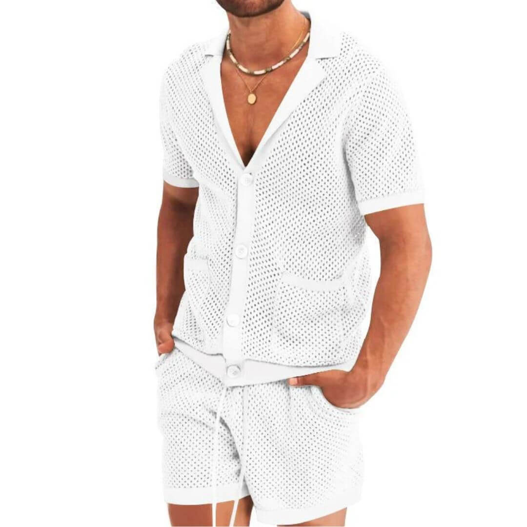 Herren Loungewear Set: Zweiteiliges Sommer-Outfit