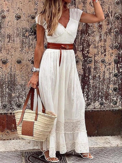 Fließendes Maxikleid für Damen, elegant und komfortabel, ideal für Alltag und Events, weicher Stoff, schmeichelhafte Silhouet