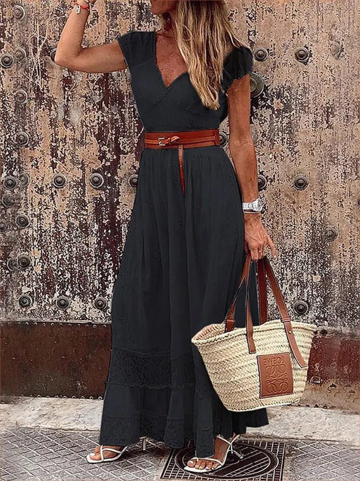 Fließendes Maxikleid für Damen, elegant und komfortabel, ideal für Alltag und Events, weicher Stoff, schmeichelhafte Silhouet