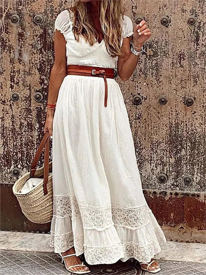 Fließendes Maxikleid für Damen, elegant und komfortabel, ideal für Alltag und Events, weicher Stoff, schmeichelhafte Silhouet