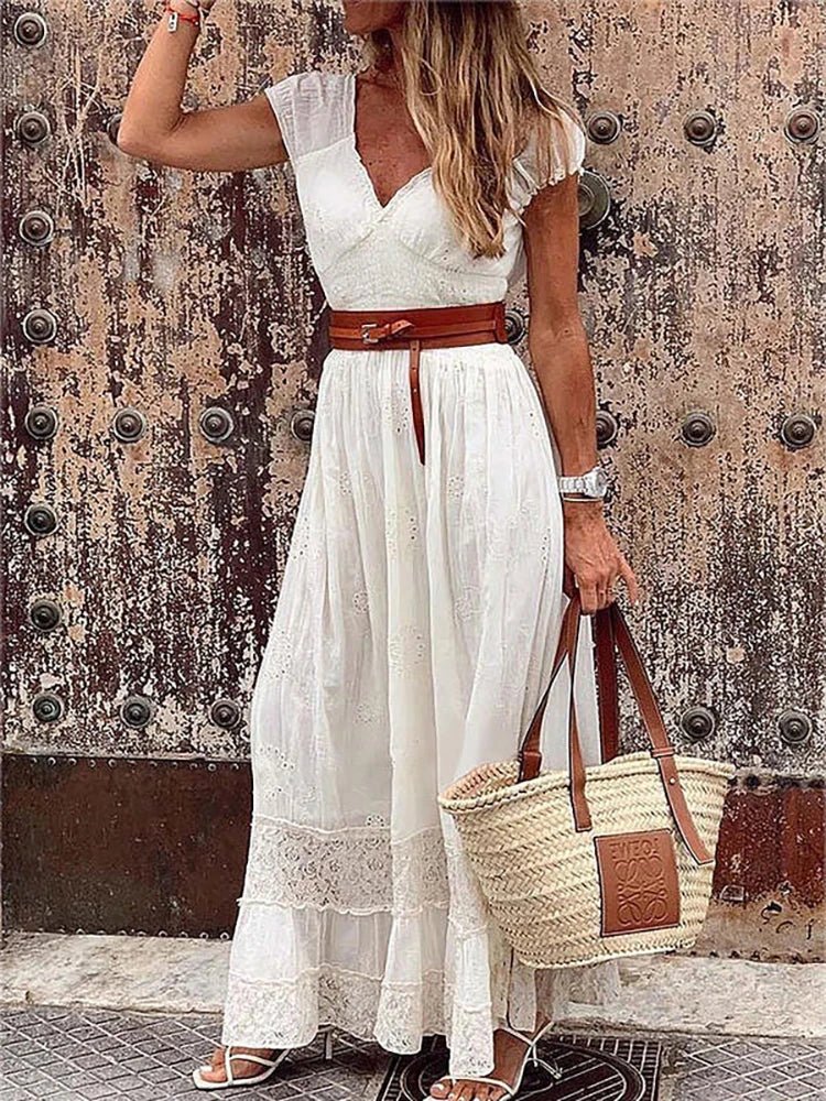 Fließendes Maxikleid für Damen, elegant und komfortabel, ideal für Alltag und Events, weicher Stoff, schmeichelhafte Silhouet