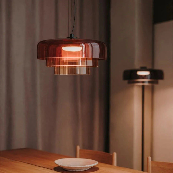 Nordische Glas-Pendelleuchte für Wohnzimmer