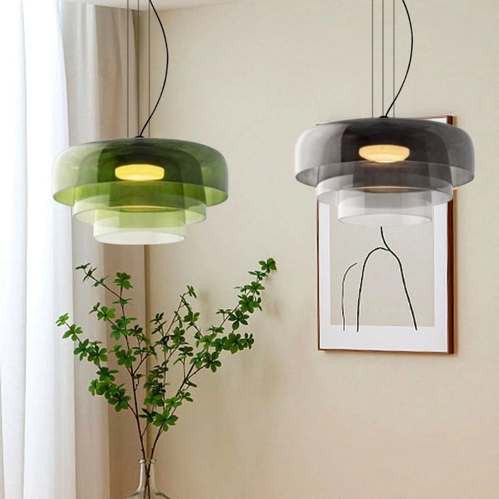 Nordische Glas-Pendelleuchte für Wohnzimmer