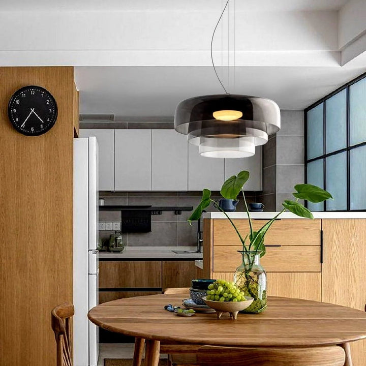 Nordische Glas-Pendelleuchte für Wohnzimmer