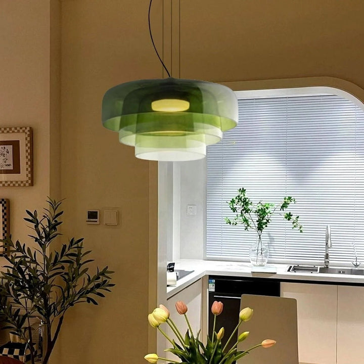 Nordische Glas-Pendelleuchte für Wohnzimmer