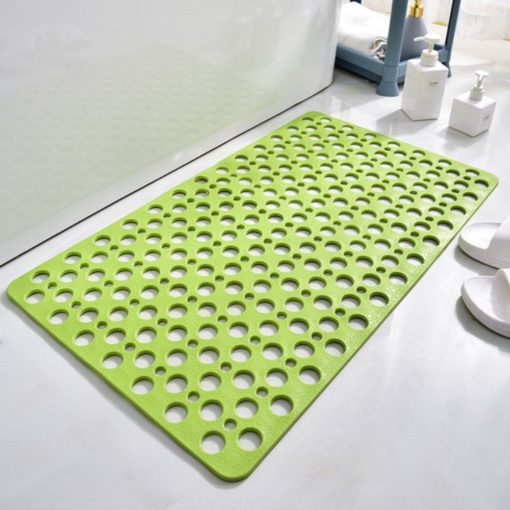 Graue Luxus Anti-Rutsch Duschmatte mit Saugnäpfen, rutschfest, hygienisch, wasserabweisend in modernem Design.