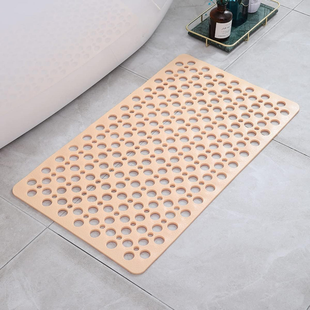 Graue Luxus Anti-Rutsch Duschmatte mit Saugnäpfen, rutschfest, hygienisch, wasserabweisend in modernem Design.