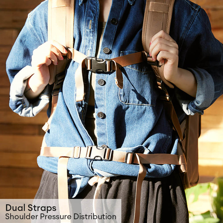 "Großer, wasserdichter Haustier-Rucksack mit atmungsaktivem Mesh, ideal für unterwegs, geräumig und stilvoll."