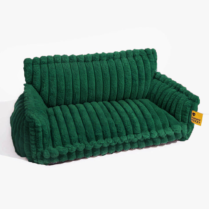 "Großes orthopädisches Hundekissen, flauschig, waschbar, mit weichem Lammfellimitat und ergonomischem Design für Komfort."
