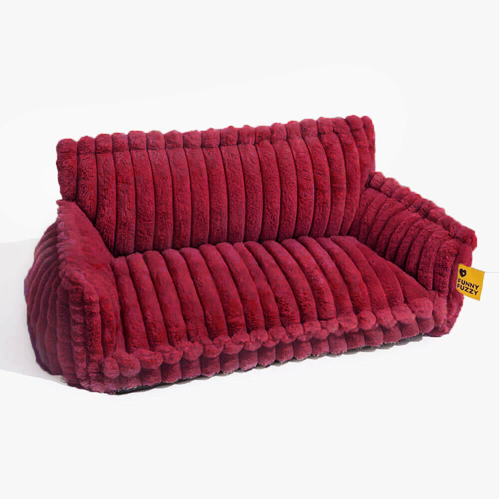 "Großes orthopädisches Hundekissen, flauschig, waschbar, mit weichem Lammfellimitat und ergonomischem Design für Komfort."