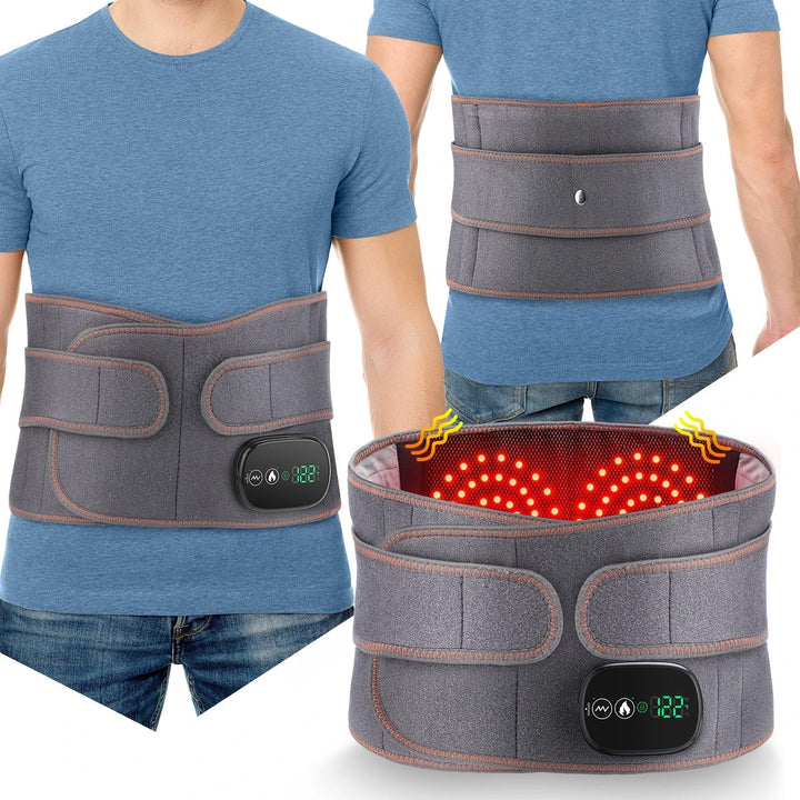 "Heizbare Lendenwirbelstütze mit einstellbarer Wärmetherapie, modernes Design, atmungsaktives Material, für Rückenschmerzlind