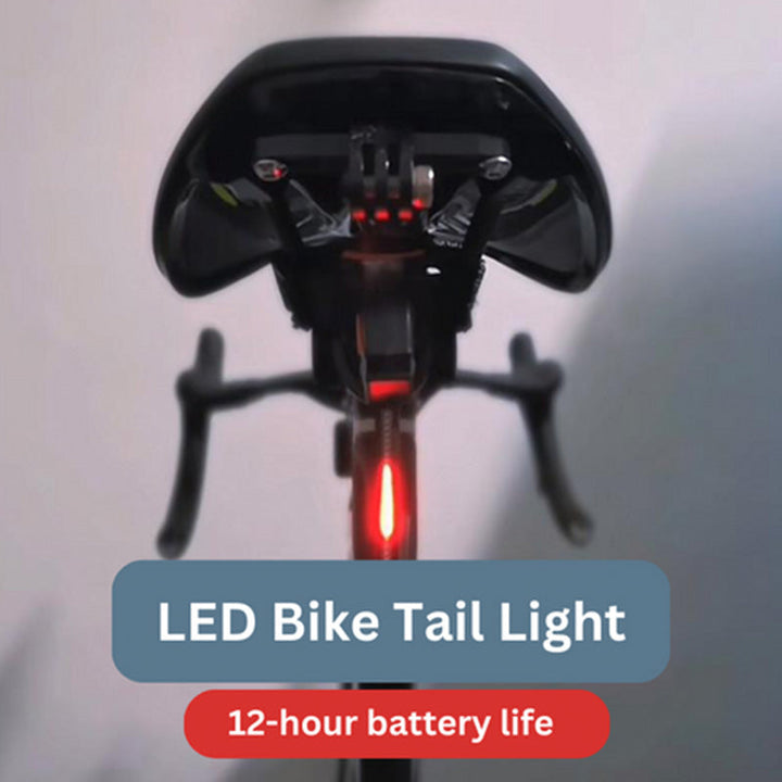 "Helles LED-Fahrradrücklicht mit 40 Lumen, sorgt für hohe Sichtbarkeit und stilvolles Design bei Tag und Nacht."