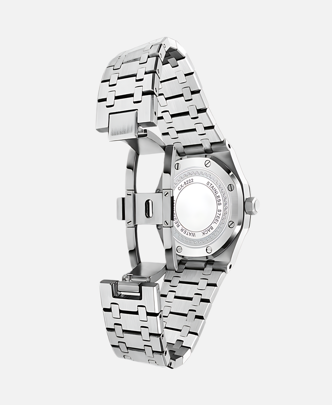 Herren Armbanduhr, 41mm Edelstahlgehäuse, Quarzwerk, kratzfestes Saphirglas, minimalistisches Zifferblatt, elegant.