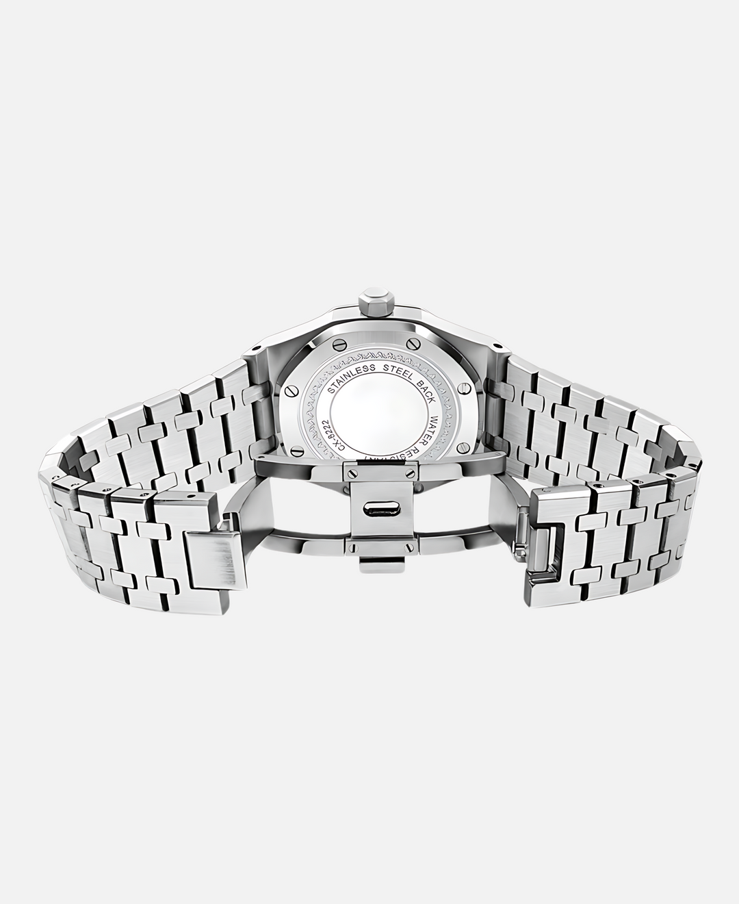 Herren Armbanduhr, 41mm Edelstahlgehäuse, Quarzwerk, kratzfestes Saphirglas, minimalistisches Zifferblatt, elegant.