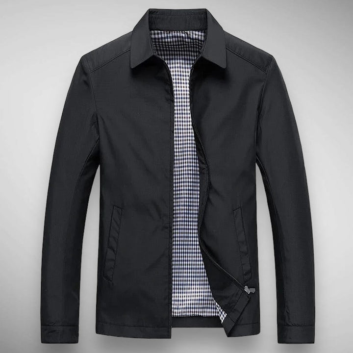 "Herren Feldjacke, leicht, wasserfest, stilvoll, in Khaki/Marineblau/Schwarz, ideal für Alltag und Outdoor-Aktivitäten."