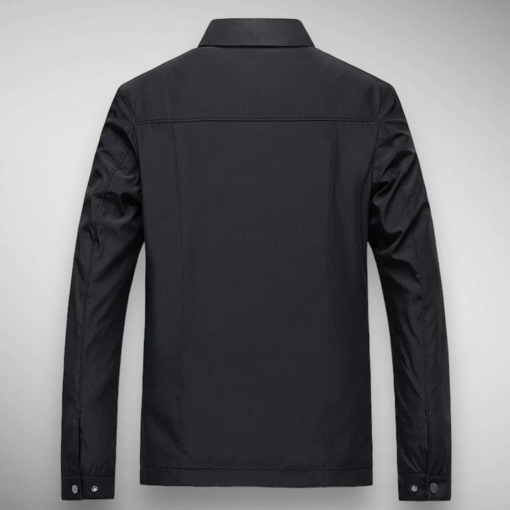"Herren Feldjacke, leicht, wasserfest, stilvoll, in Khaki/Marineblau/Schwarz, ideal für Alltag und Outdoor-Aktivitäten."