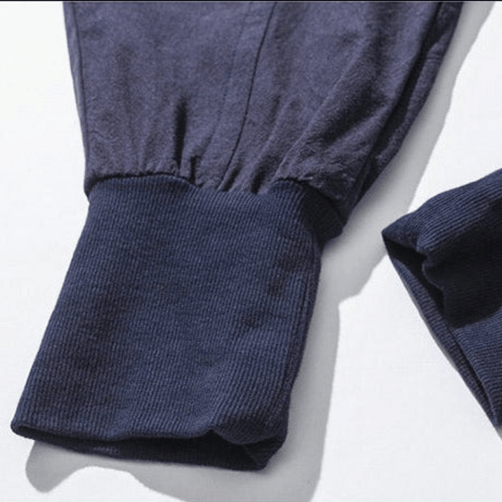 "Herren Japan-Stil Hosen aus Baumwollmischung, lockere Passform, fließende Silhouette, für stilvollen Komfort und Flexibilitä