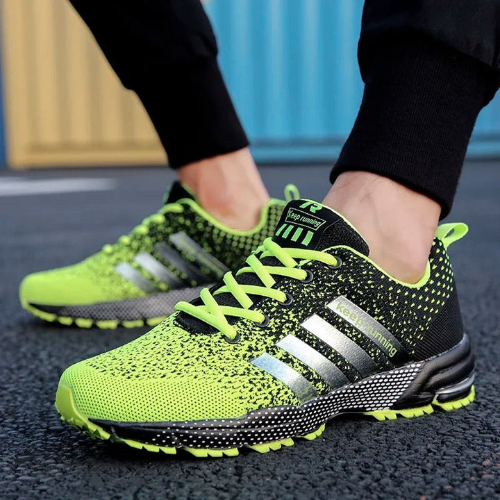 "Herren-Laufschuhe, dynamisches Training, komfortabel, modernes Design, verstärkte Sohle, verfügbare Farben: Blau, Grün"
