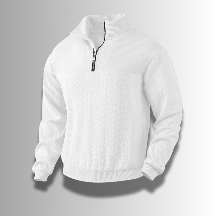 "Herren Merinowolle Pullover, zeitloses Design, klassische Kragen, hoher Tragekomfort, ideal für Freizeit und Beruf."