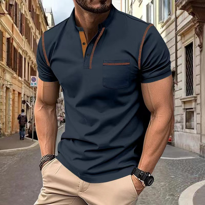 "Herren Polo Shirt, zeitloses Design, ideal für Freizeit, elegantes Kurzarmshirt, hohe Qualität, vielseitig kombinierbar"