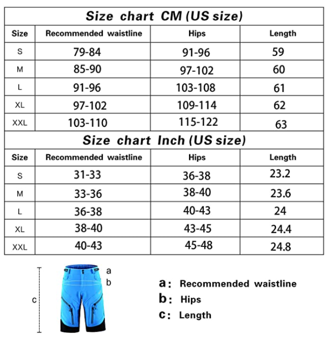 "Herren Radhose, atmungsaktiv, Dunkelblau, elastischer Bund, Reißverschlusstaschen, ideal für Outdoor-Radfahren."