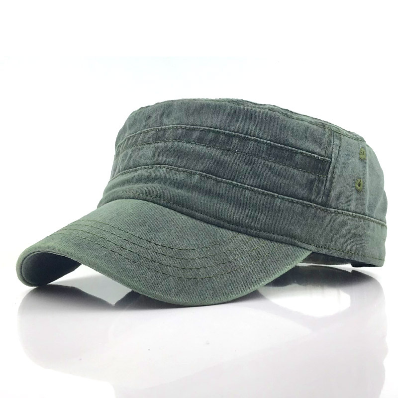 Herren Retro Army Mütze, klassischer Militärstil, modernes Design, Dunkelblau; verstellbar, langlebig, atmungsaktiv.