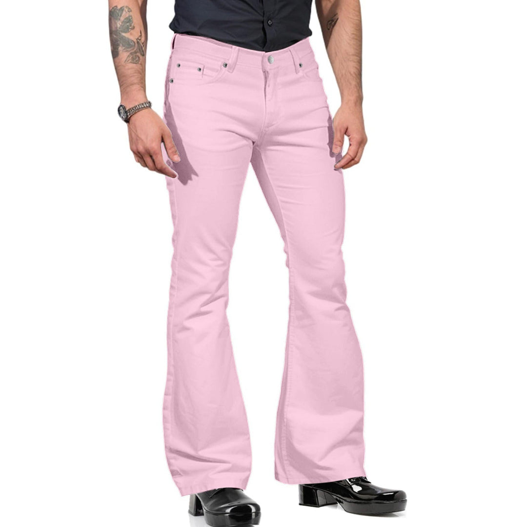 Herren Retro-Schlaghose aus Baumwolle, 70er-Jahre-Stil, komfortabel, modisches Design, ideal für modebewusste Männer.