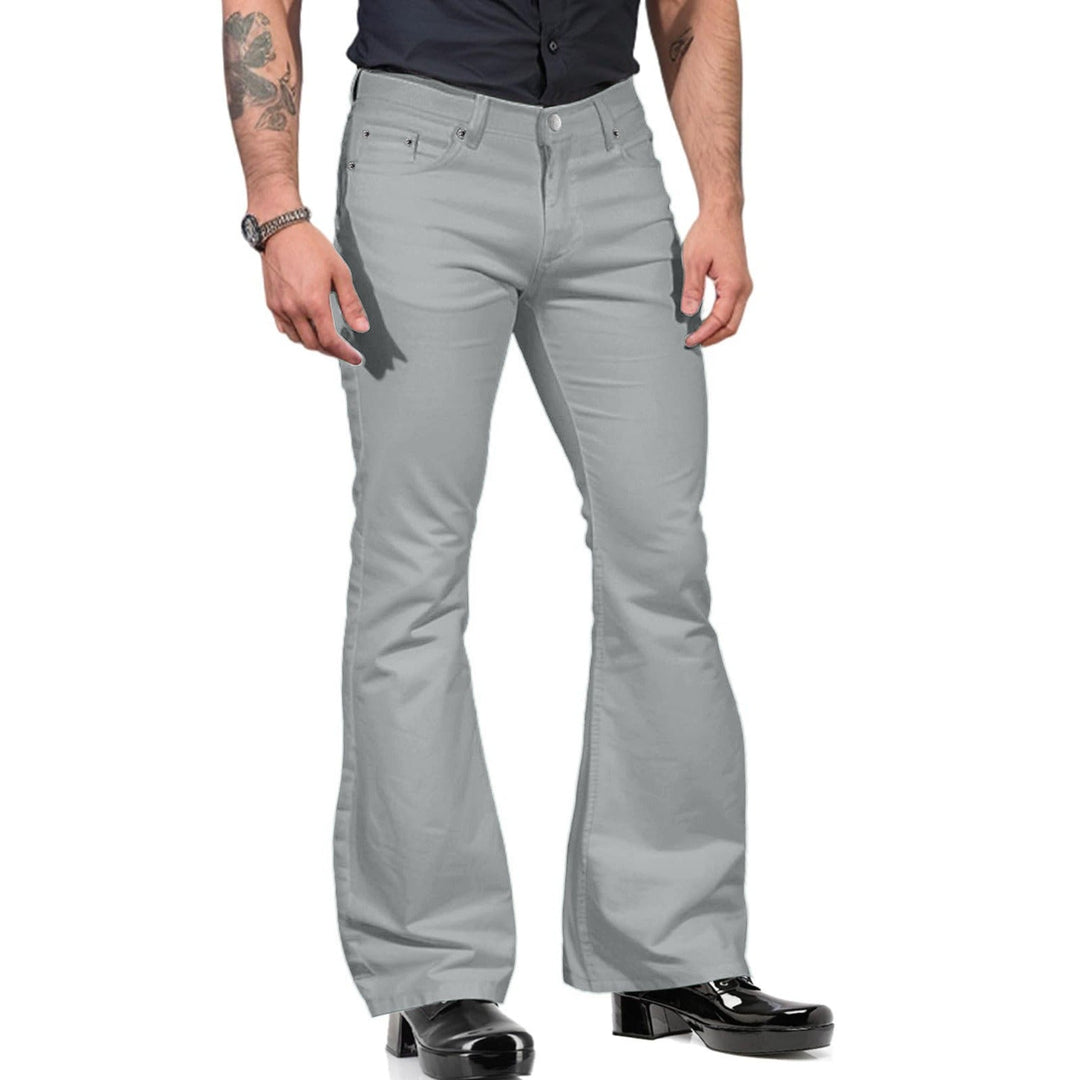 Herren Retro-Schlaghose aus Baumwolle, 70er-Jahre-Stil, komfortabel, modisches Design, ideal für modebewusste Männer.