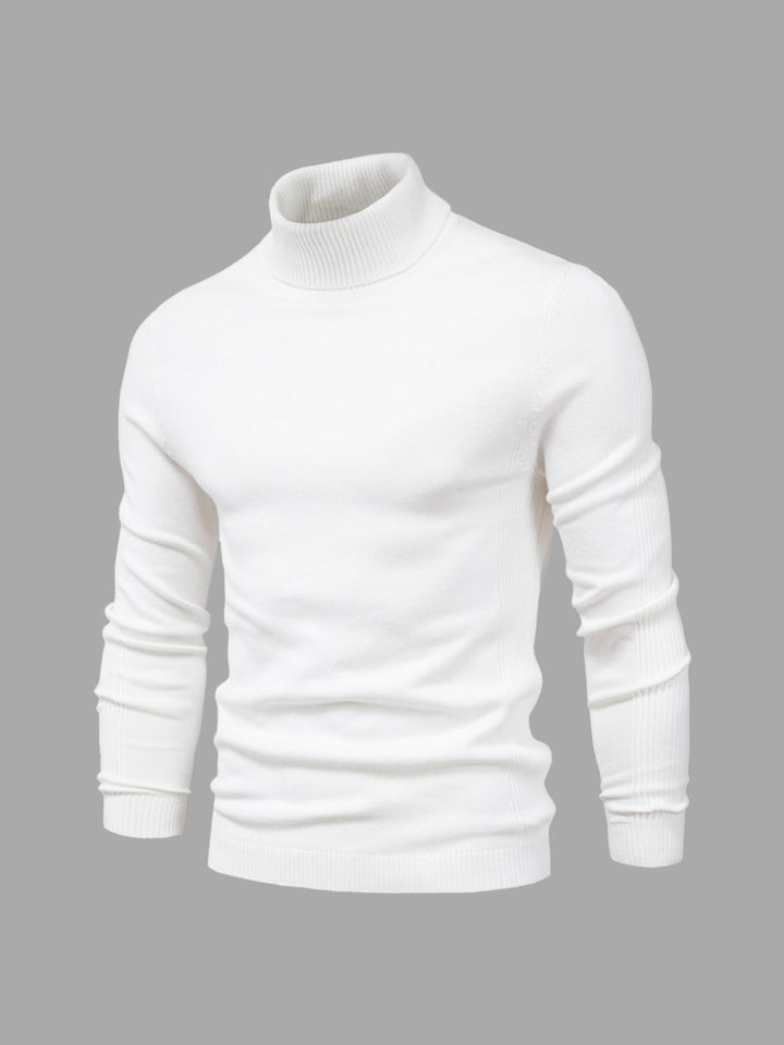 "Herren Rollkragenpullover aus weicher, pflegeleichter Baumwolle, klassischer Schnitt in verschiedenen Farben, elegant gestal