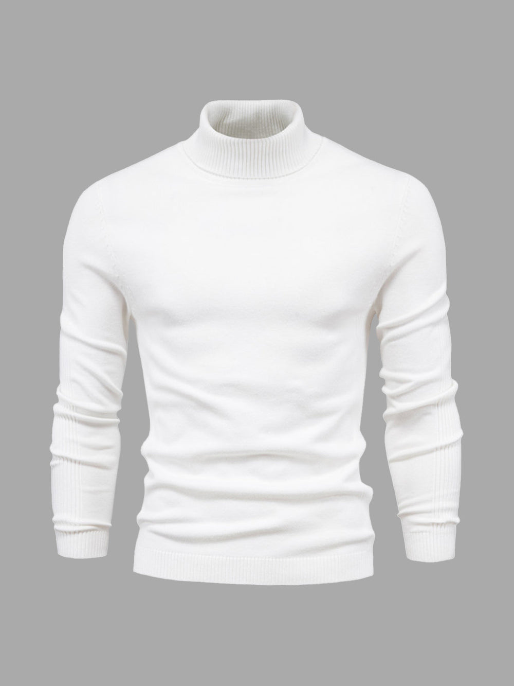 "Herren Rollkragenpullover aus weicher, pflegeleichter Baumwolle, klassischer Schnitt in verschiedenen Farben, elegant gestal