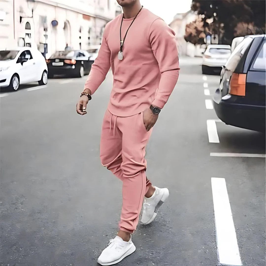 "Herren Trainingsanzug-Set, modern, in verschiedenen Farben, ideal für Fitness & Freizeit, hochwertige Materialien."