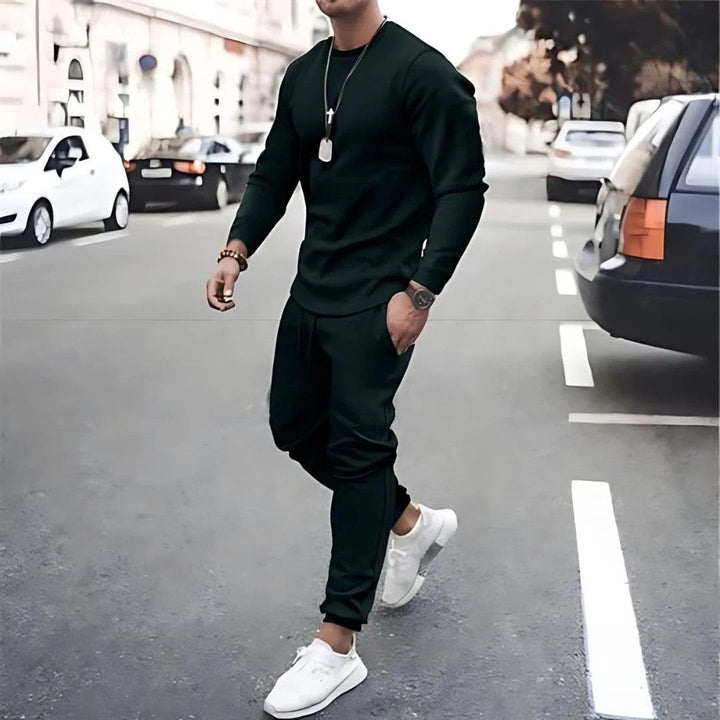 "Herren Trainingsanzug-Set, modern, in verschiedenen Farben, ideal für Fitness & Freizeit, hochwertige Materialien."