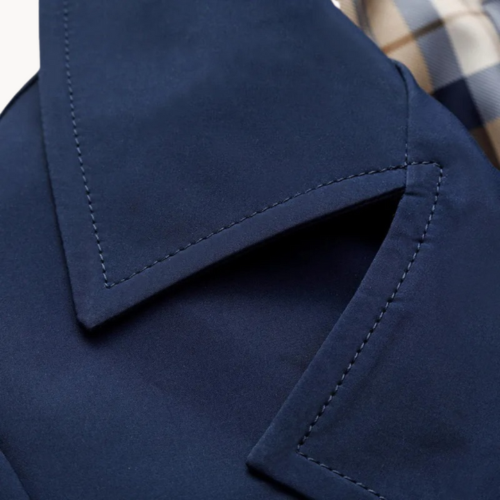 "Herren-Trenchcoat, winddicht, langlebig, stilvoll, klassisches Design, beige, ideal für alle Jahreszeiten"