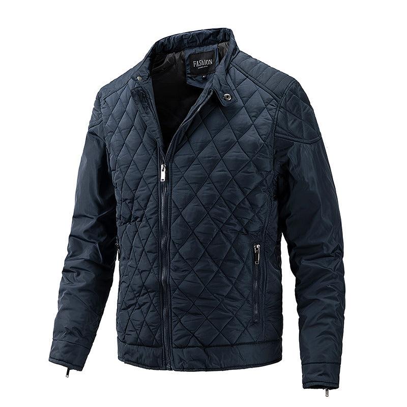 "Herren Übergangsjacke elegant, komfortabel, in Armeegrün, Dunkelblau, Grau, Schwarz, Weinrot, Frontansicht, vielseitig, stil